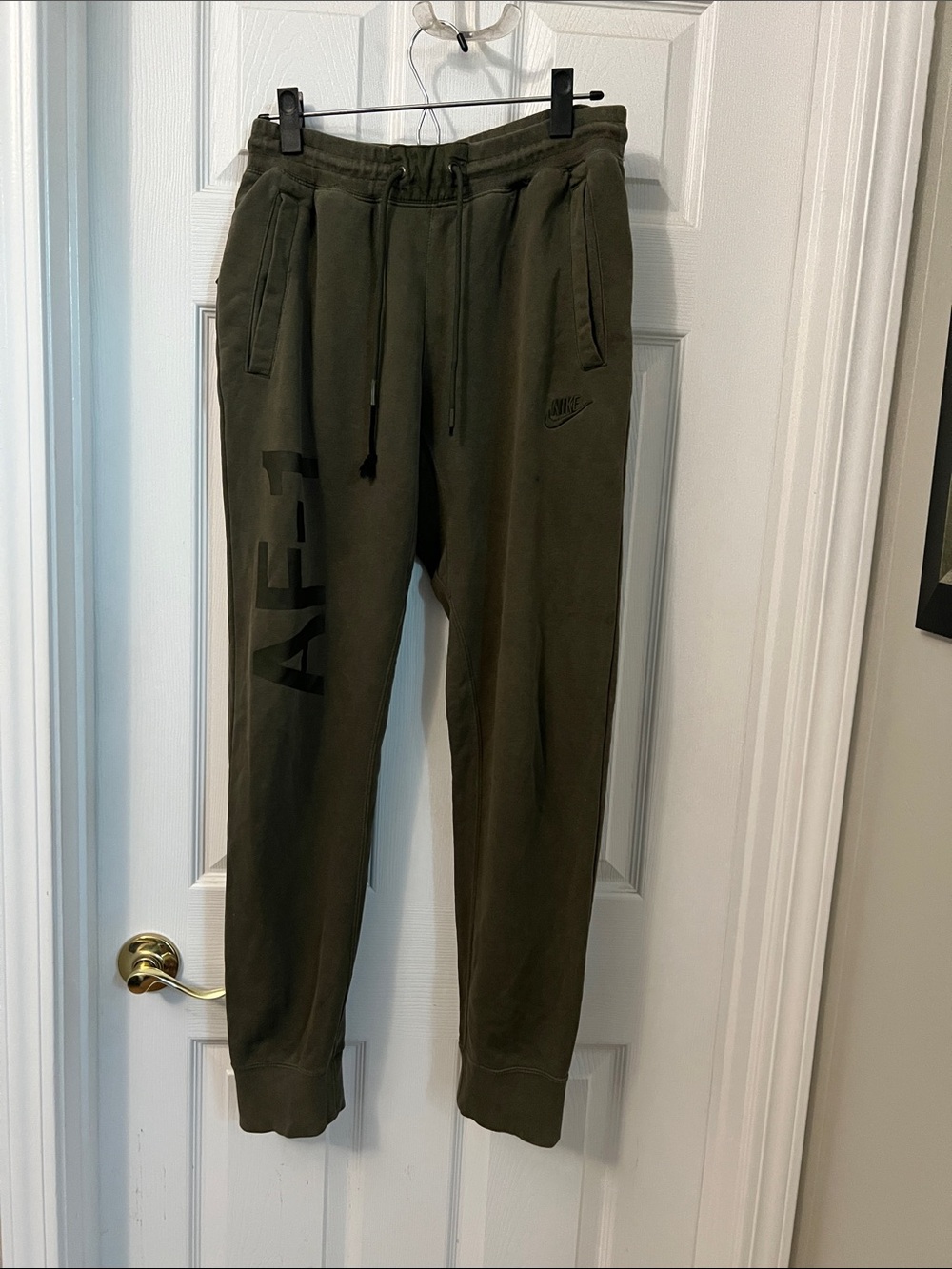 Nike AF-1 Olive Drawstring Joggers